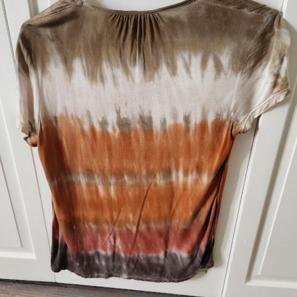 XCVI Ombre Tie-Dye Top - Sunset Colors! - Picture 3 of 3